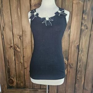 Vintage Ribbon Bow Tank, Allen B
